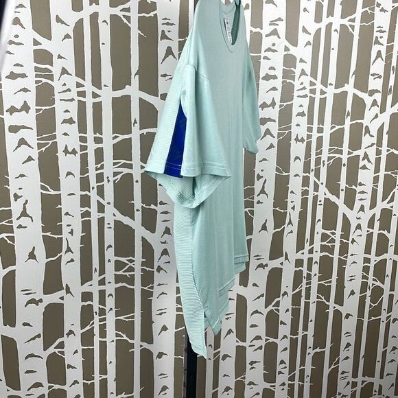 Adidas Split Sleeve Semi-Sheer Back T-Shirt sz S - Picture 3 of 9